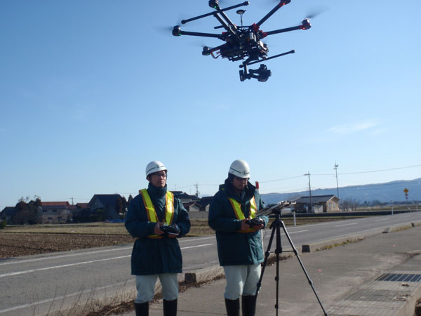 UAV（無人航空機）による空撮